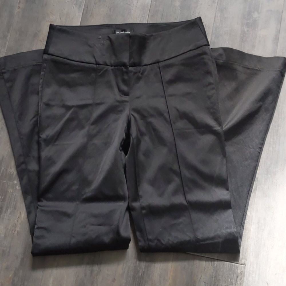 Bebe black flared pants